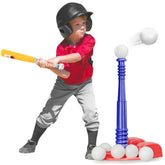 YCFUN Tball Set for Kids, T-Ball Sets Include Retractable Batting Bat & Baseball Bases and 6 Balls, Indoor & Outdoor Sport Toys